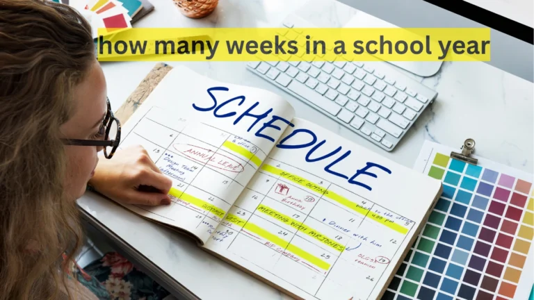 how many weeks in a school year