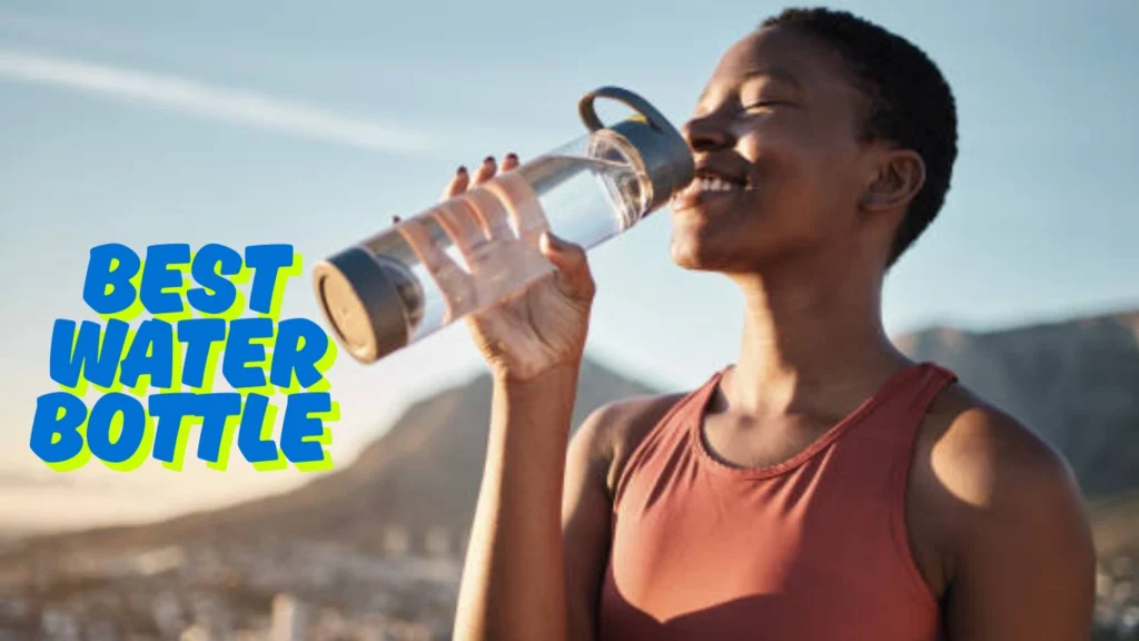 A girl drinking from the best water bottle, staying hydrated and refreshed outdoors.