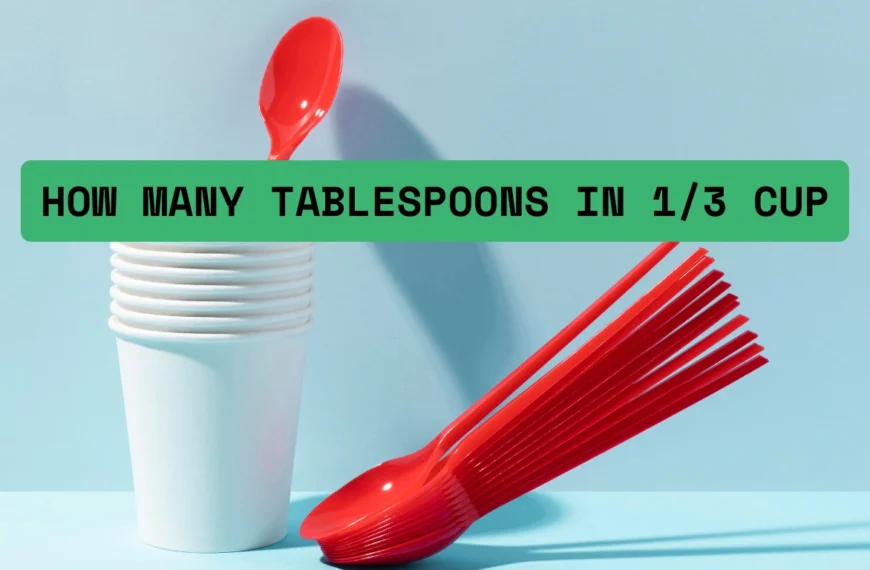 how many tablespoons in 1/3 cup
