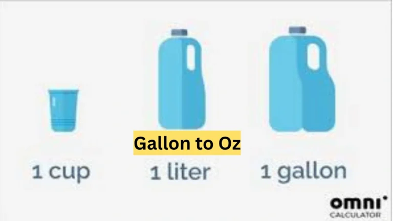 Gallon to Oz