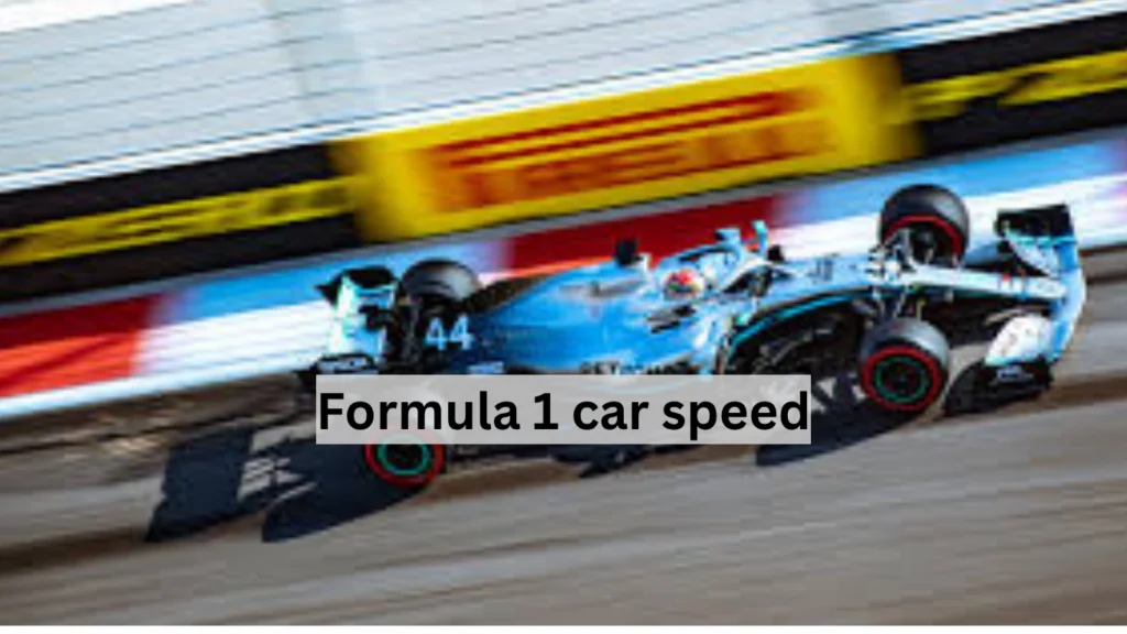 Formula 1 car speed