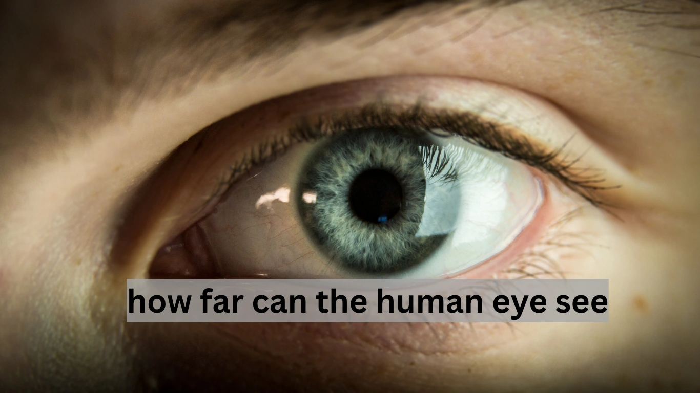 how far can the human eye see