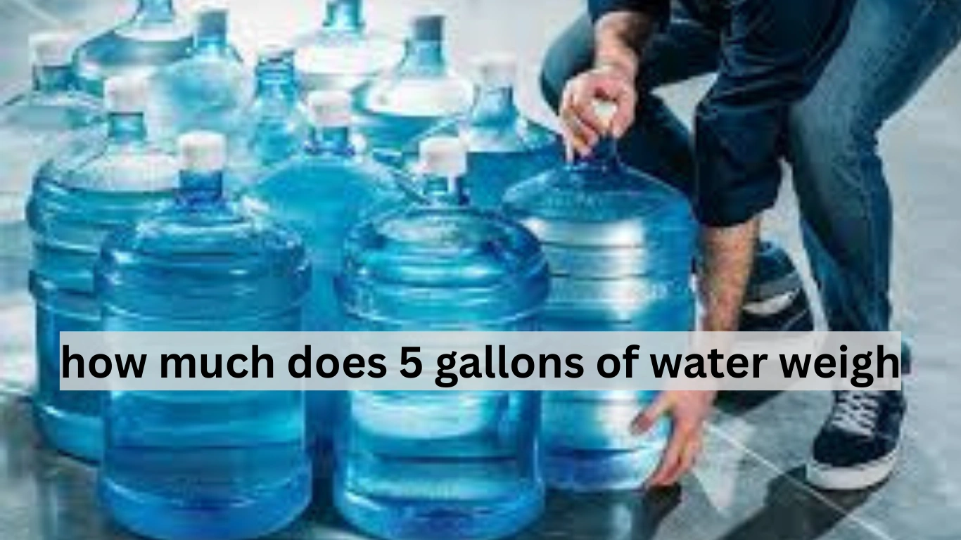 how much does 5 gallons of water weigh