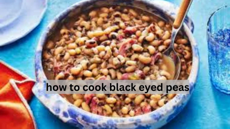 how to cook black eyed peas