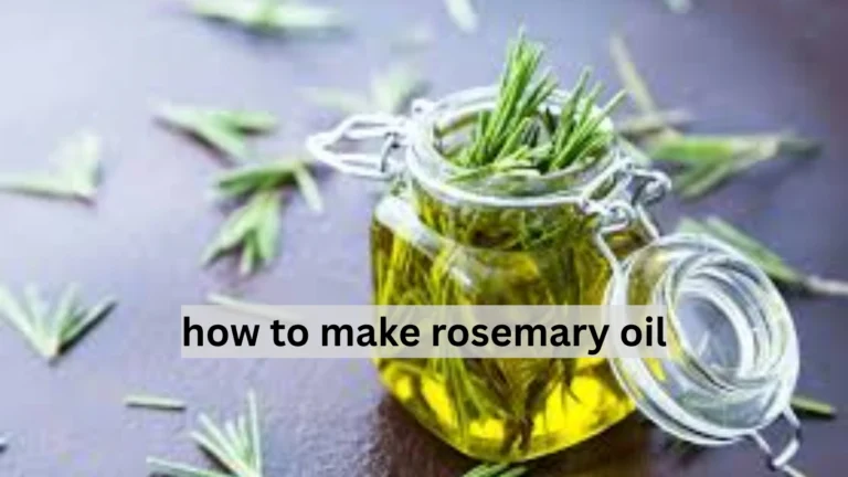 how to make rosemary oil