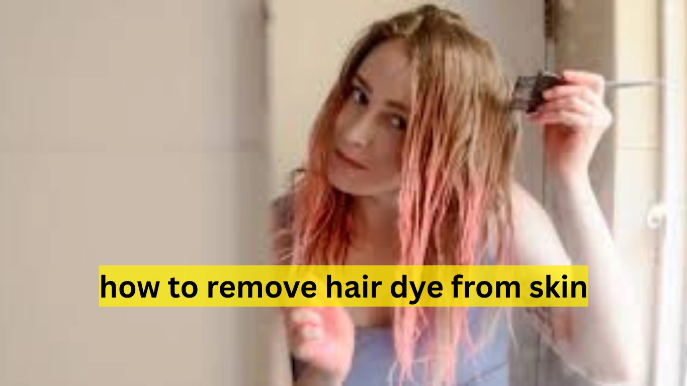 how to remove hair dye from skin