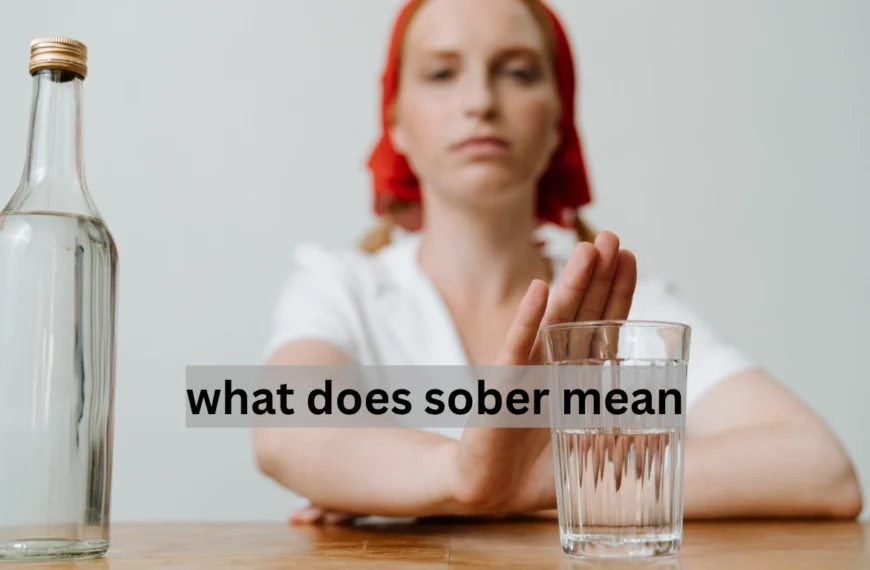 what does sober mean