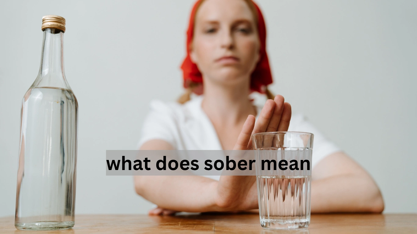 what does sober mean