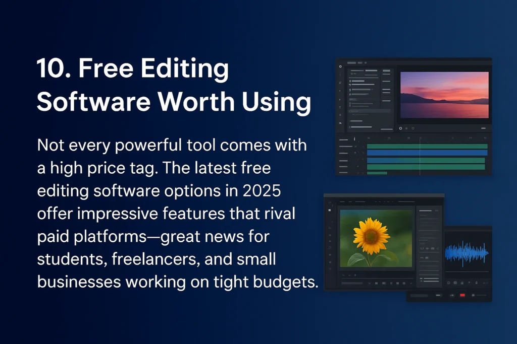 video editing Software Tools