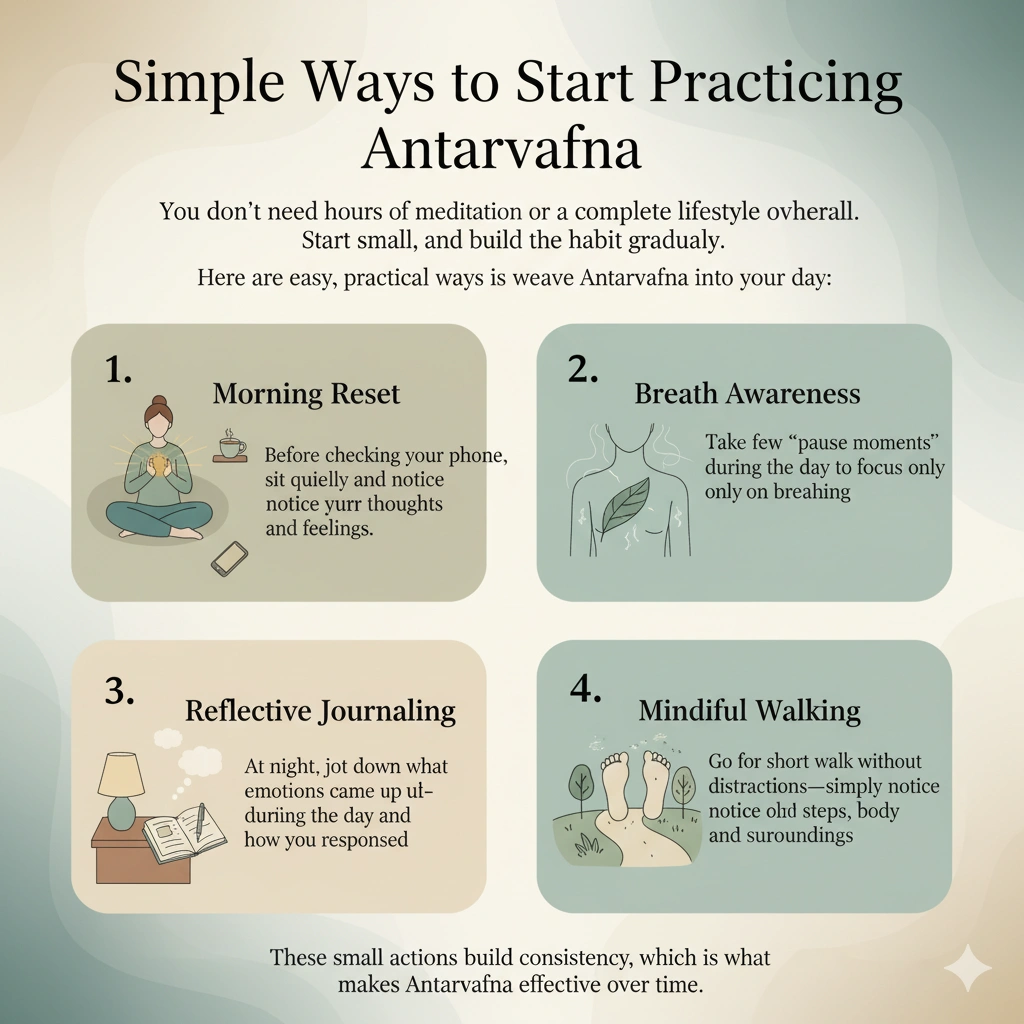 Simple Ways to Start Practicing Antarvafna