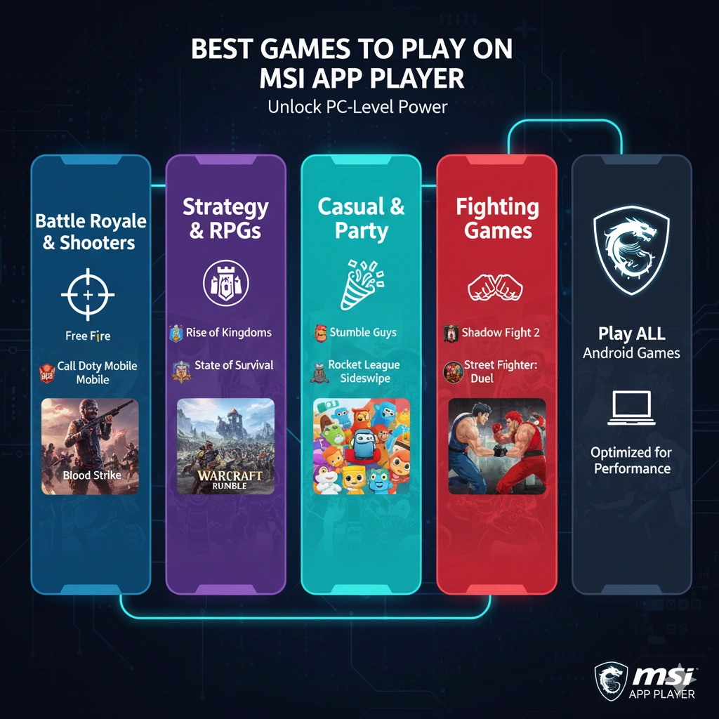 Best Games to Play on MSI App player