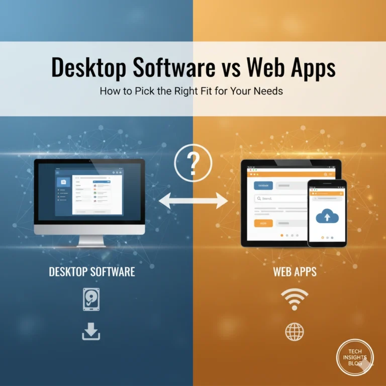 Desktop Software vs Web Apps: How to Pick the Right Fit for Your Needs