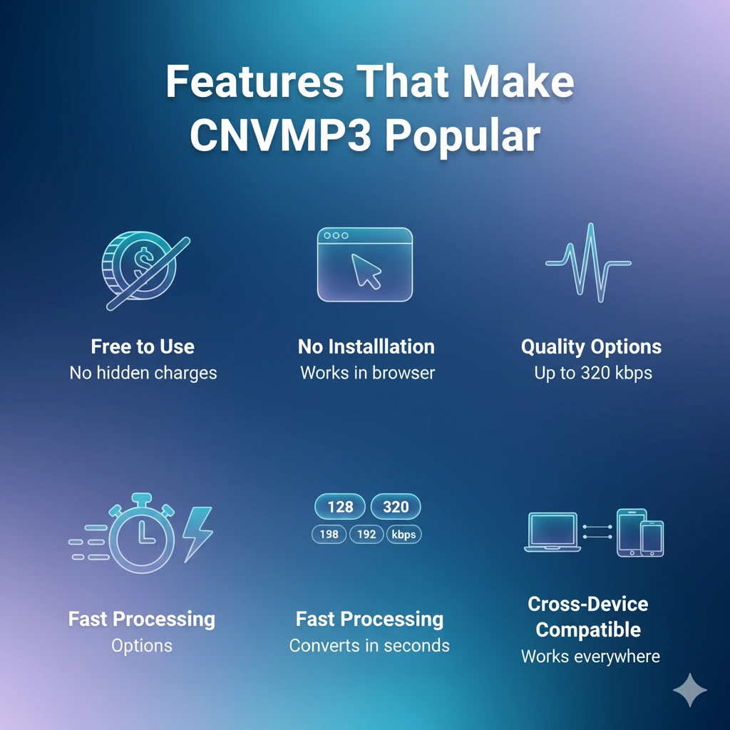 Features That Make CNVMP3 Popular