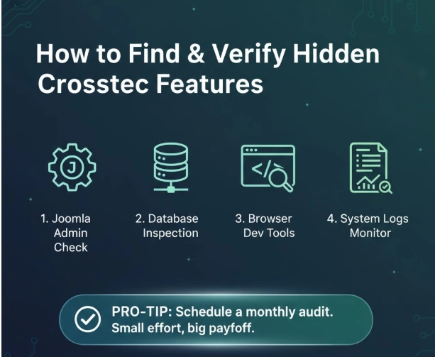 How to Find and Verify Hidden Crosstec Features