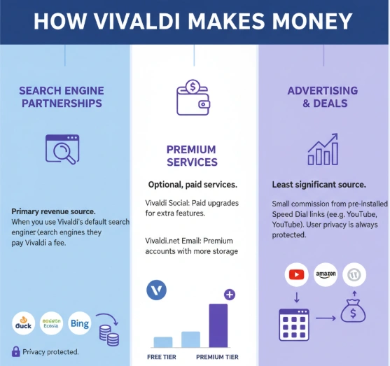 Vivaldi browser Makes Money