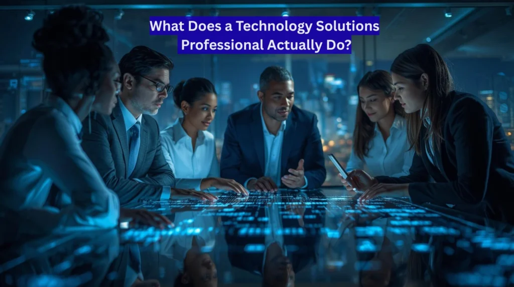 What Does a Technology Solutions Professional Actually Do?