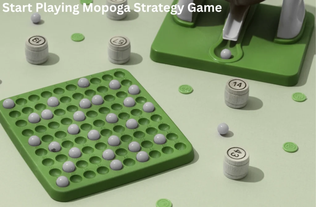 Mopoga Strategy Game gameplay screen for beginners