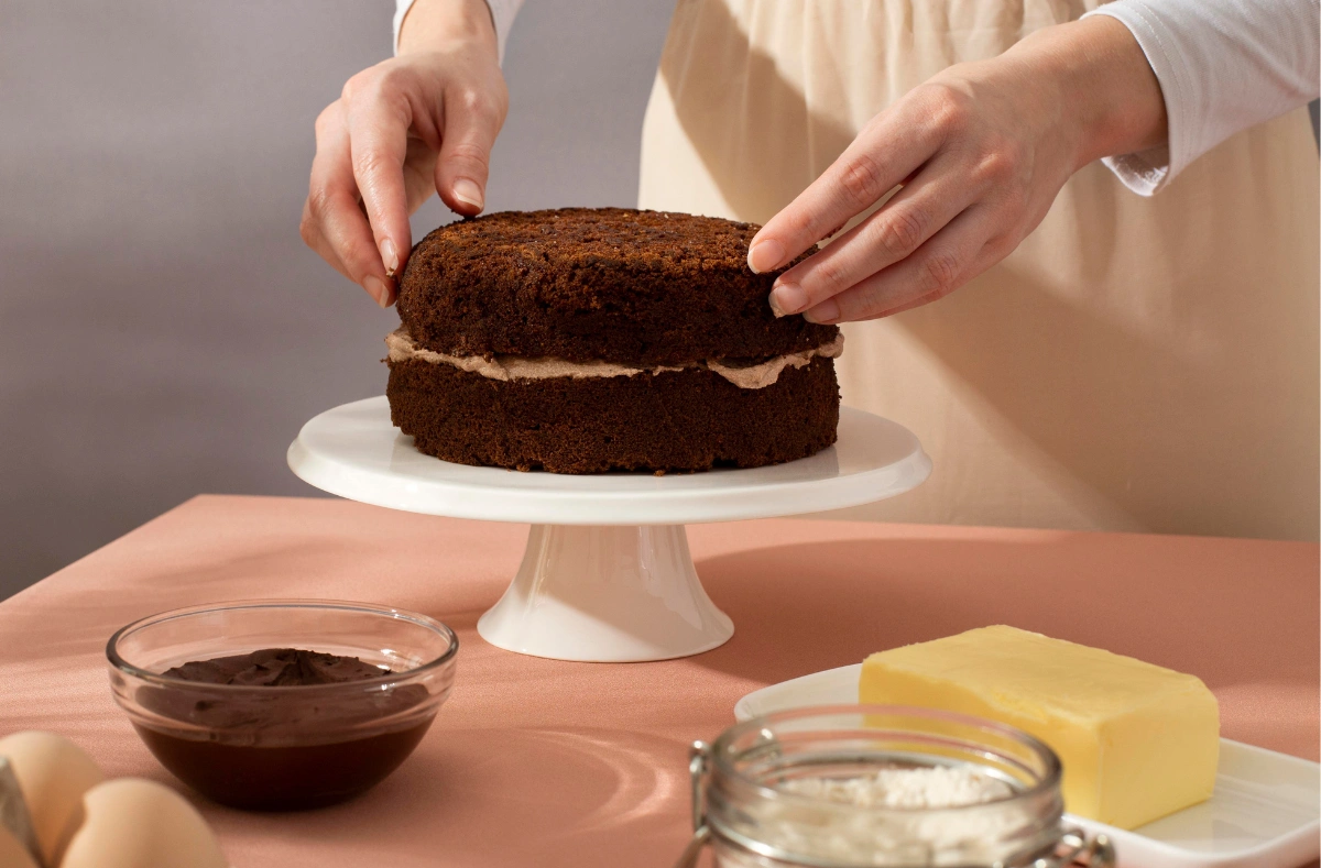 Step-by-step guide on how to make entremet with chocolate layers