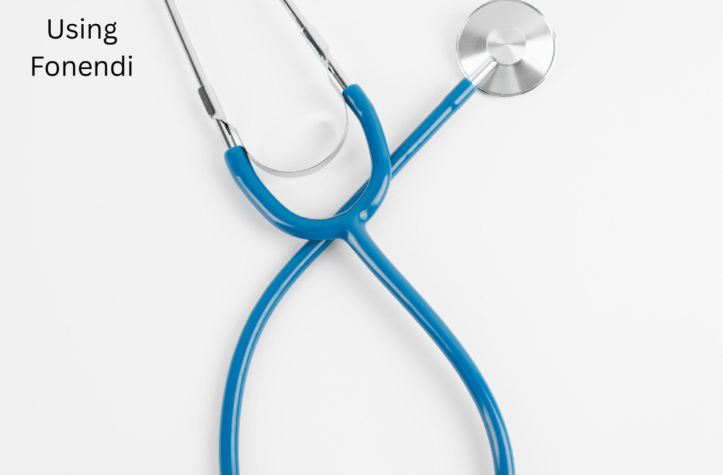 Doctor using modern stethoscopes